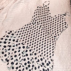 Polkadot Ruffle Bottom Sun Dress